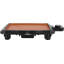 Barbecue électrique de 10,63 pouces, barbecue intérieur antiadhésif compact avec revêtement en cuivre, thermostat réglable, barbecue de comptoir portable pour une utilisation à la maison et à l'extérieur