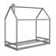 Lit simple en bois, gris, lit-791752105