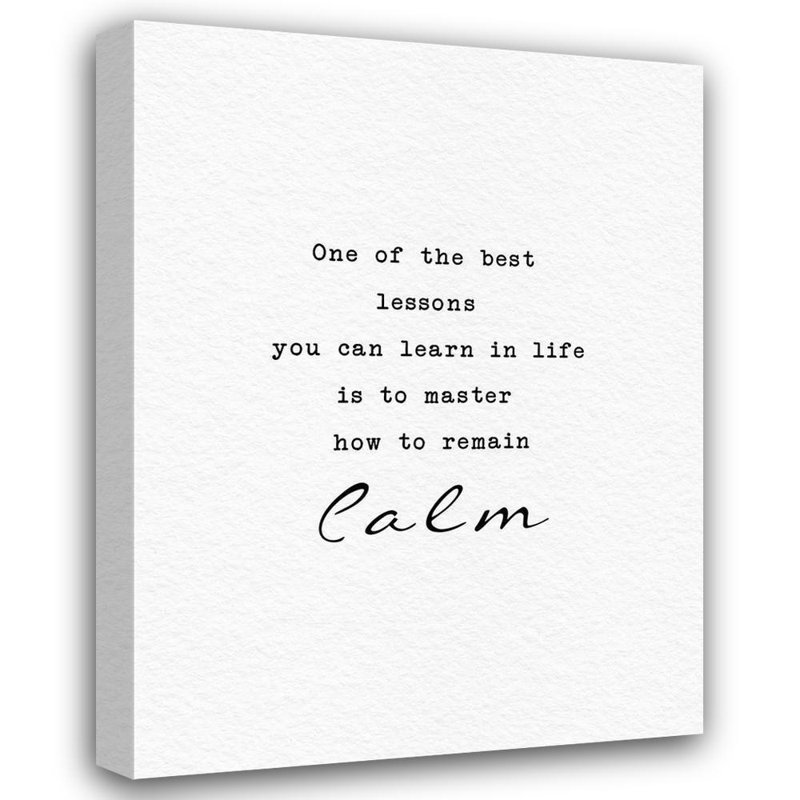 Art sur toile tendue de la galerie Trinx Adebowale: Remain Calm, H 36 po x l 28 po