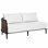 Havana 57" Wide Outdoor Loveseat with Cushions