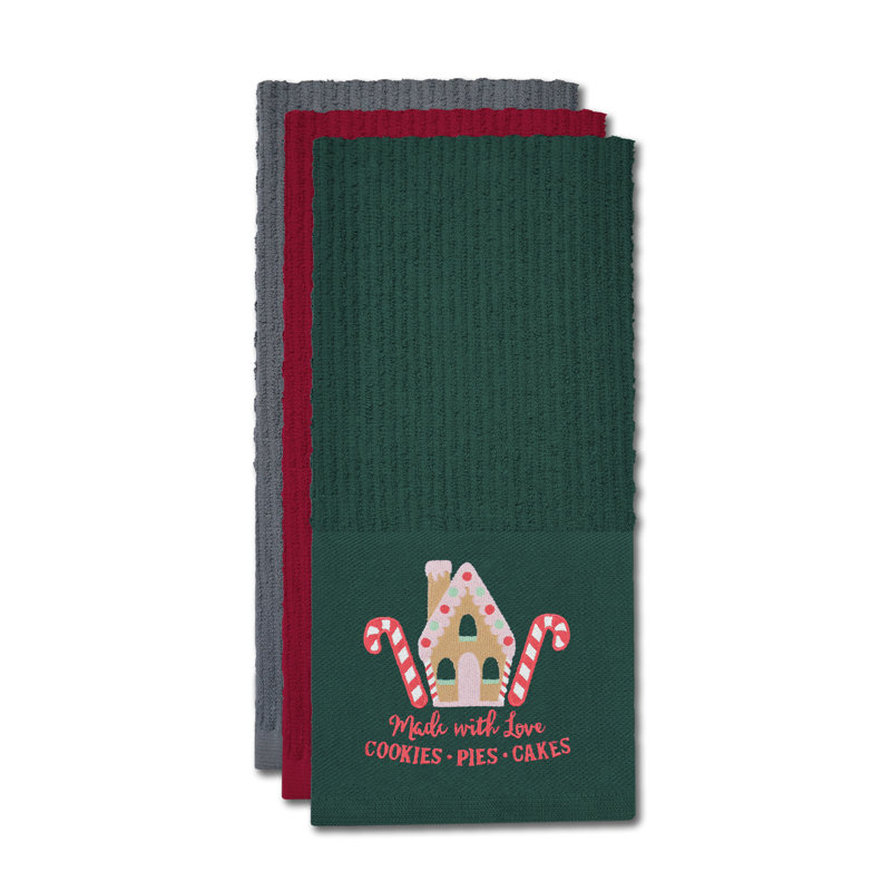 Cotton Tea Towel Kitchen Towel, Green