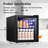 55-Can Beverage Refrigerator & Cooler With Double Glass Door, Touch Control Buttons, For Home/Office/Bar