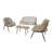 Allmeria Metal Outdoor Lounge Chair