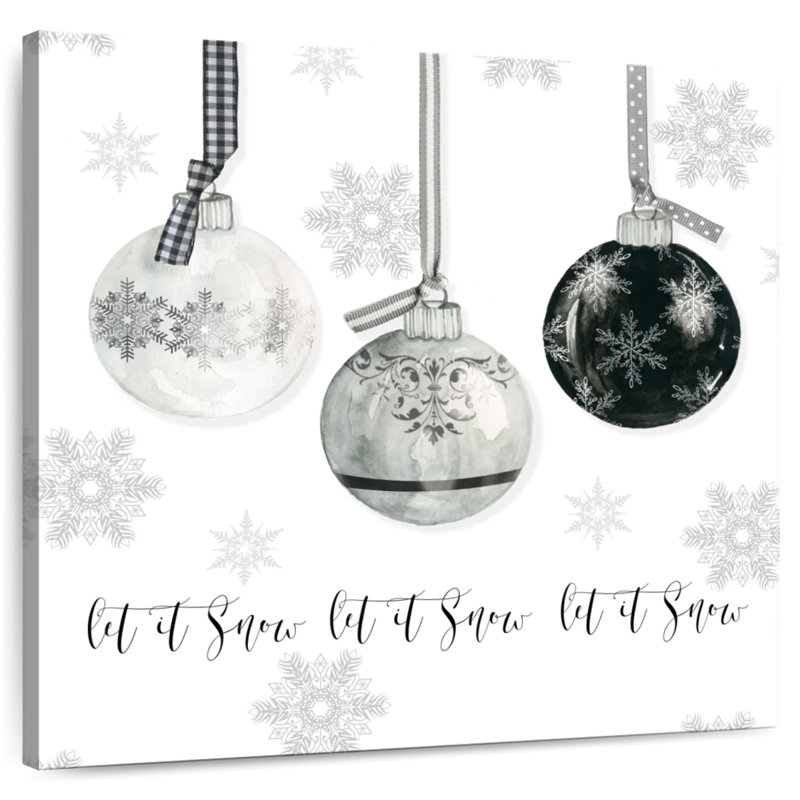 Lelend Let It Snow Ornaments, 20" H x 20" W
