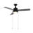 Arevik 42" 1-Light Modern 3-Speed Iron Height Adjustable Integrated LED Ceiling Fan with Pull Chains