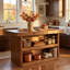 55.12 " W Kitchen Island with Solid Wood Top