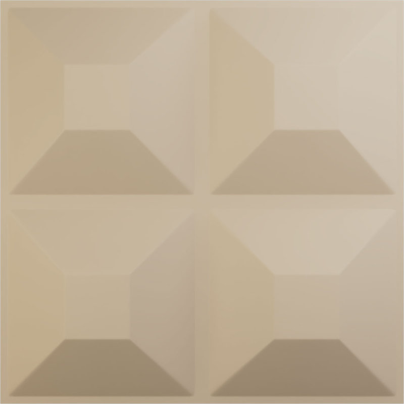 Panneau mural 3D décoratif Swindon EnduraWall, Beige fumé satiné UltraCover