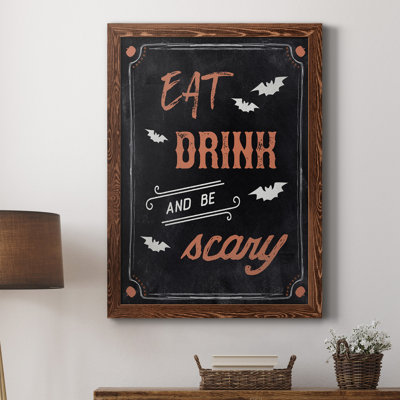 «Be Scary», art textuel sur toile