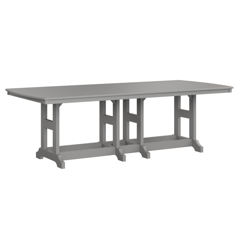 Berlin Gardens Garden Classic 96″ Rectangular Dining Table, Light Gray, 30.87" H x 96" W x 44" D