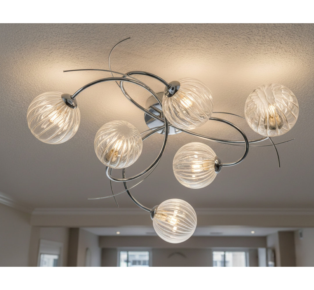 Elba 6 Light Flush Ceiling Fitting