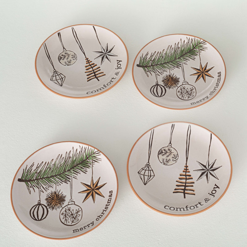 Ensemble de 4 petites assiettes 8,75 po