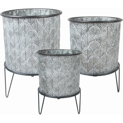 Lotie Metal Pot Planter
