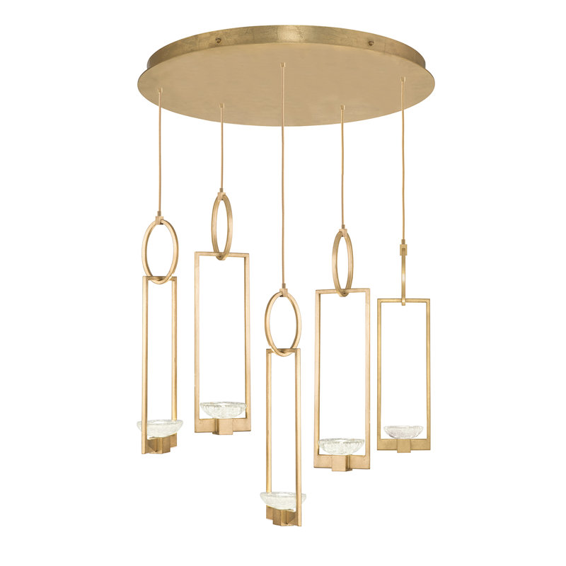 Delphi 5 - Light LED Pendant, Gold