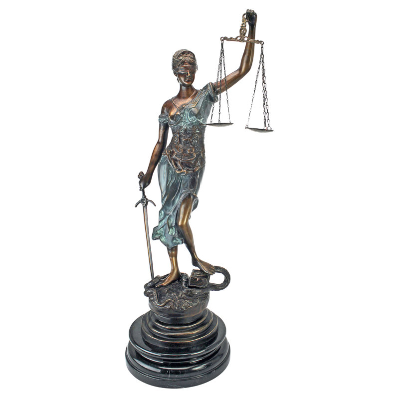 Themis Blind Justice Cast Bronze Statue