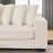 Corduroy Tufted Upholstered Sleeper Sectional Sofa, L-Shaped Modular Convertible Sofa,Can Freely Change The Position of The Footrests-378743027