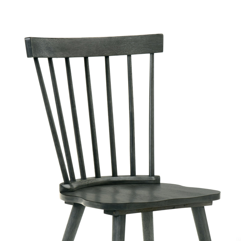 [Set Of 2]Dining Chairs, Solid Wood Side Chairs, Easy Assembly, Gray