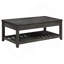 Table basse à plateau relevable gris