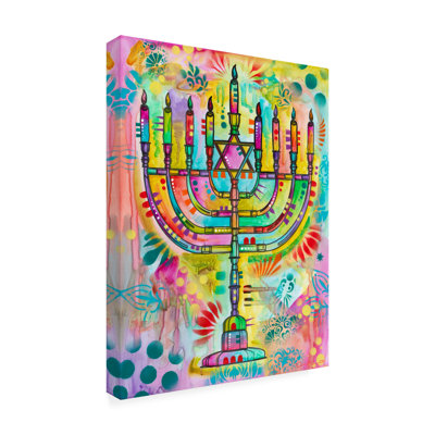 «Quanta Menorah On Canvas» par Dean Russo, reproduction