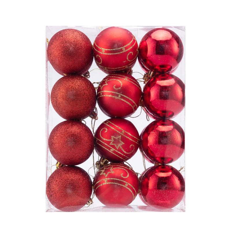 6cm Bauble, Red