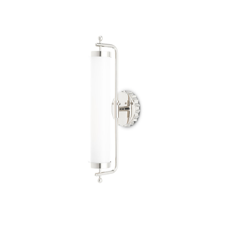 Latimer Armed Sconce, Polished Nickel