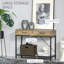 Console vintage avec tiroirs et tablette de rangement