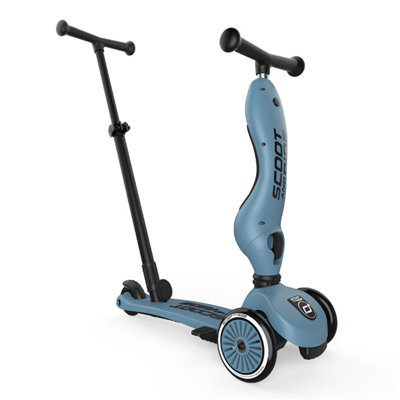 Scoot & Ride 2-in-1 Kids Scooter with Push Bar, Highwaykick 1 Push & Go