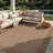 Geometric Border Sand/Natural Easy-Care Jute-Style Indoor/Outdoor Flat Woven Area Rug-709647504-709647593