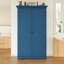 Armoire de cuisine avec tiroirs, armoire de rangement autoportante avec tablettes de porte, tablettes réglables et plateaux coulissants-912809151