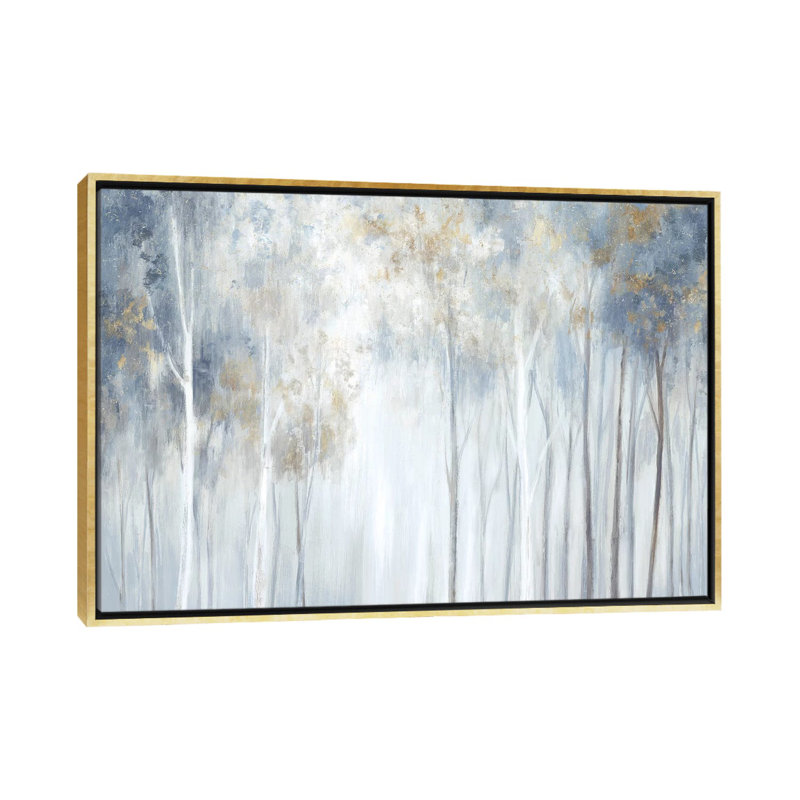 «Forest Magic» par Eva Watts - reproduction d'art, H 18 po x l 26 po x P 1,5 po, Toile encadrée d'or, Pas de tapis