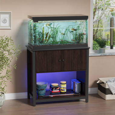 Tucker Murphy Pet™ 75-90 Gallon Fish Tank Stand With Cabinet, Heavy Duty  Metal Large Aquarium Stand For Accessories Storage, 1000+ Lbs Capacity,  58.9x19.7x32.6 H & Reviews - Wayfair Canada