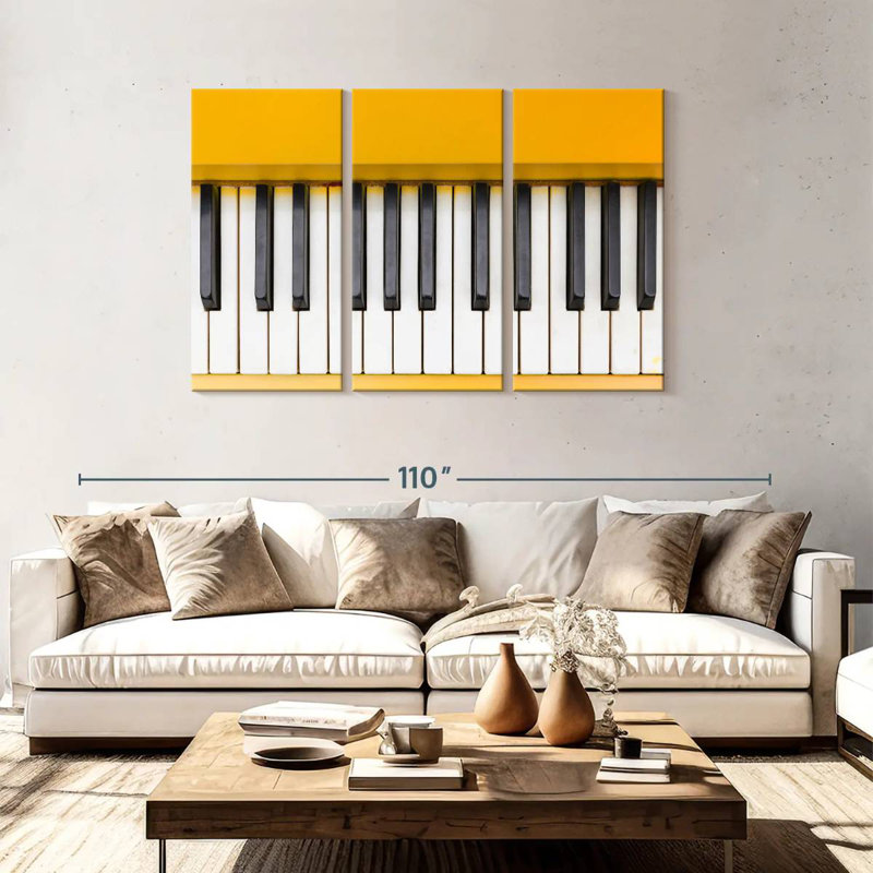 Abarca Bright Piano, 48" H x 74" W
