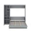 Lit escamotable mural Murphy avec tablettes, garde-robe et DEL-2105862109-2105862110