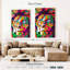 Brampt lion couleurs abstraites-108437828