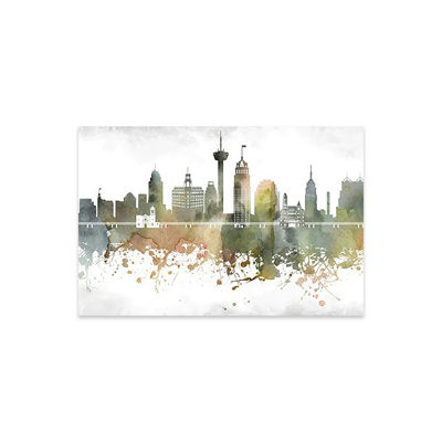 " San Antonio Skyline " by WallDecorAddict