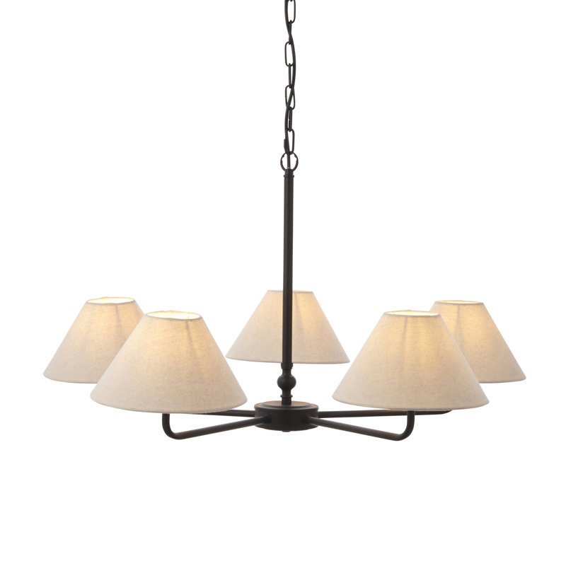 Abdulkader 5 - Light Chandelier, Black