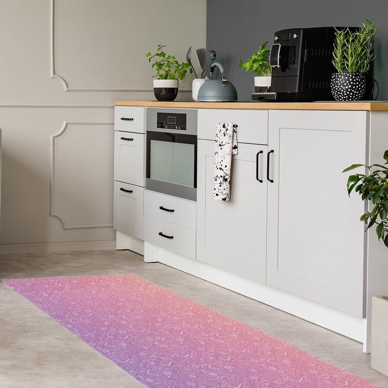 Tapis zone rose dégradé, Rectangle 3 pi x 5 pi