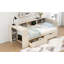 Lit plateforme en bois avec tablettes et tiroirs de rangement-2004156998-2004156999