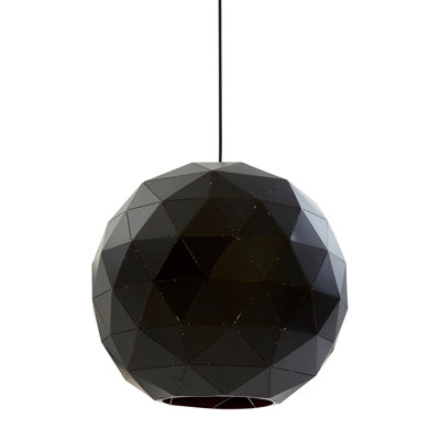 Cosima 4 - Light Black/Gold Geometric Pendant