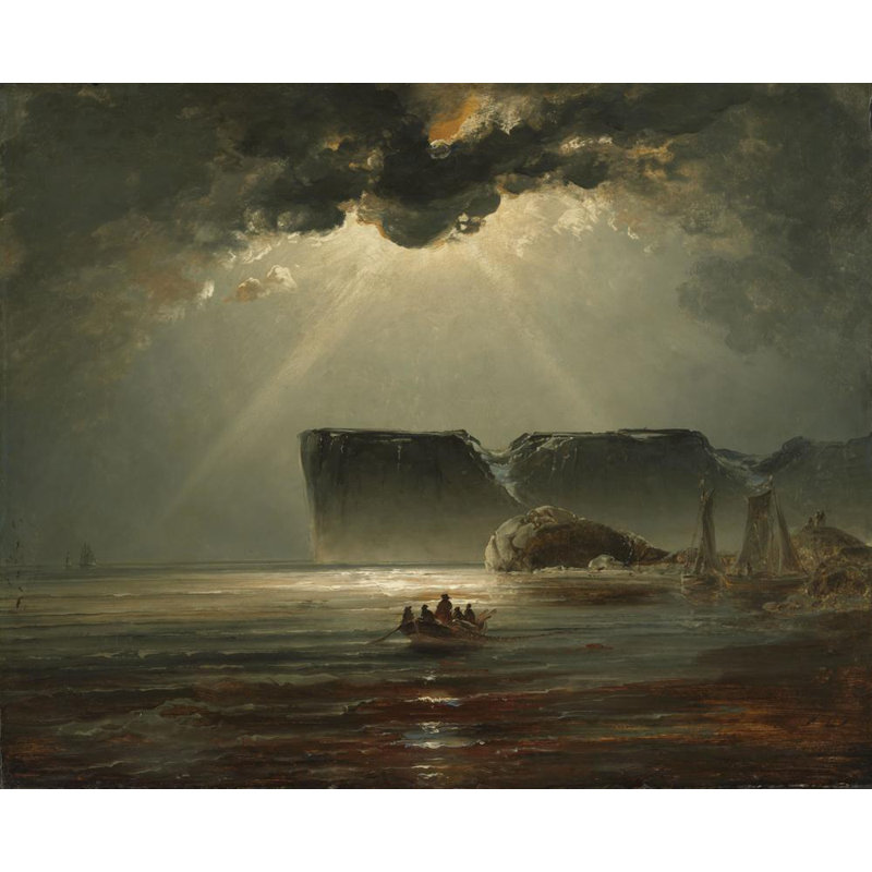 "From North Cape" par Peder Balke - Art mural sur toile tendue avec châssis, H 18 po x l 14 po