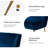 Euclid 47" Velvet 2-Seat Armless Loveseat-891959008