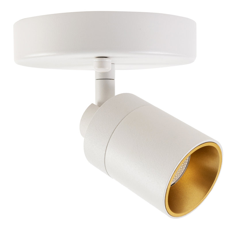 LED Spotlight, Matte White, Matte White, 4 Lights
