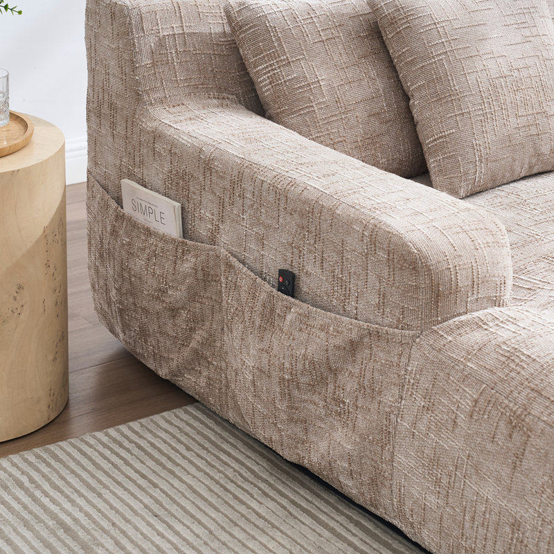 Canapé paresseux en chenille avec mousse à mémoire de forme et éponge rebond parfaite pour le confort et le style de la maison moderne