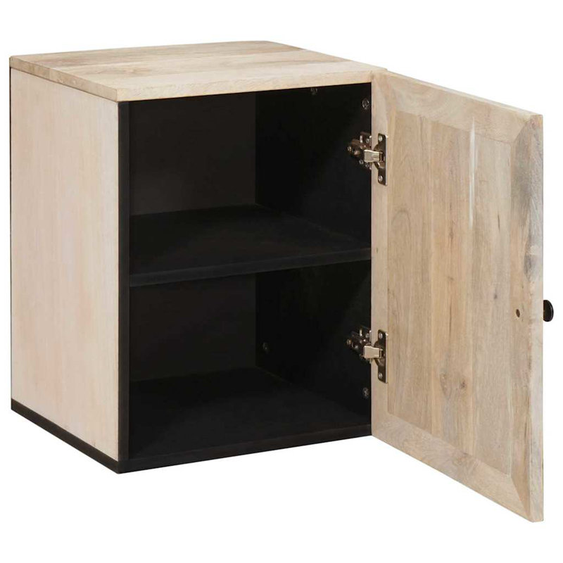 Solid Wood Bathroom Cabinet, White
