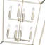 Luminaire suspendu carré à 8 lumières -1124618720