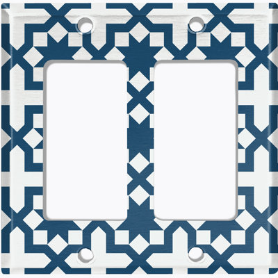 Patterned 2 - Gang Standard Wall Plate
