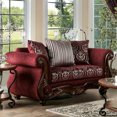 Aonna 73'' Chenille Rolled Arm Loveseat