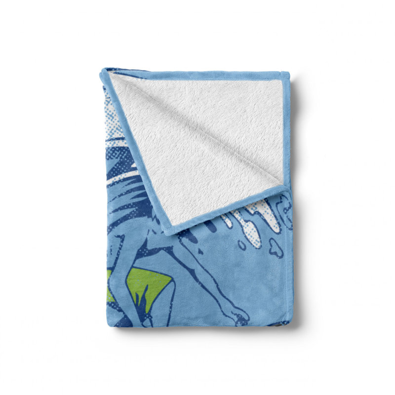 Hand Woven Throw Blanket, 50" W x 70" L