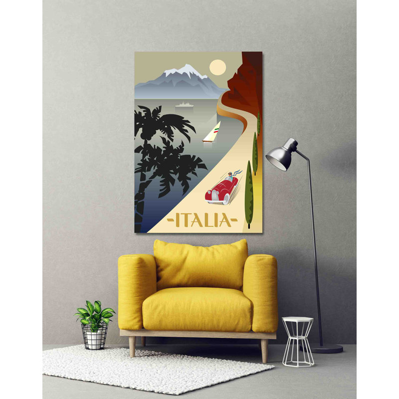 Summer Road - No Frame Print on Canvas, 127 cm H x 101 cm W