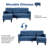 Atiye 74'' Upholstered Convertible Sofa-1420934766