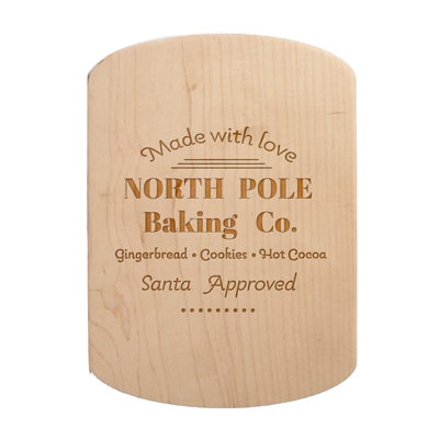 North Pole Baking Co. Maple Oval Cutting Board